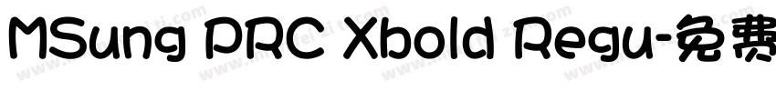 MSung PRC Xbold Regu字体转换